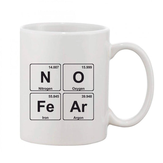 Generic Printed Ceramic Coffee Mug - 1 Pieces, White, 11oz - Aura Living Gear