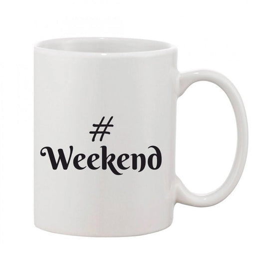 Generic Printed Ceramic Coffee Mug - 1 Pieces, White, 11oz - Aura Living Gear