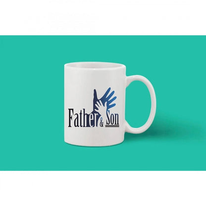 Generic Printed Ceramic Coffee Mug - 1 Pieces, White, 11oz - Aura Living Gear