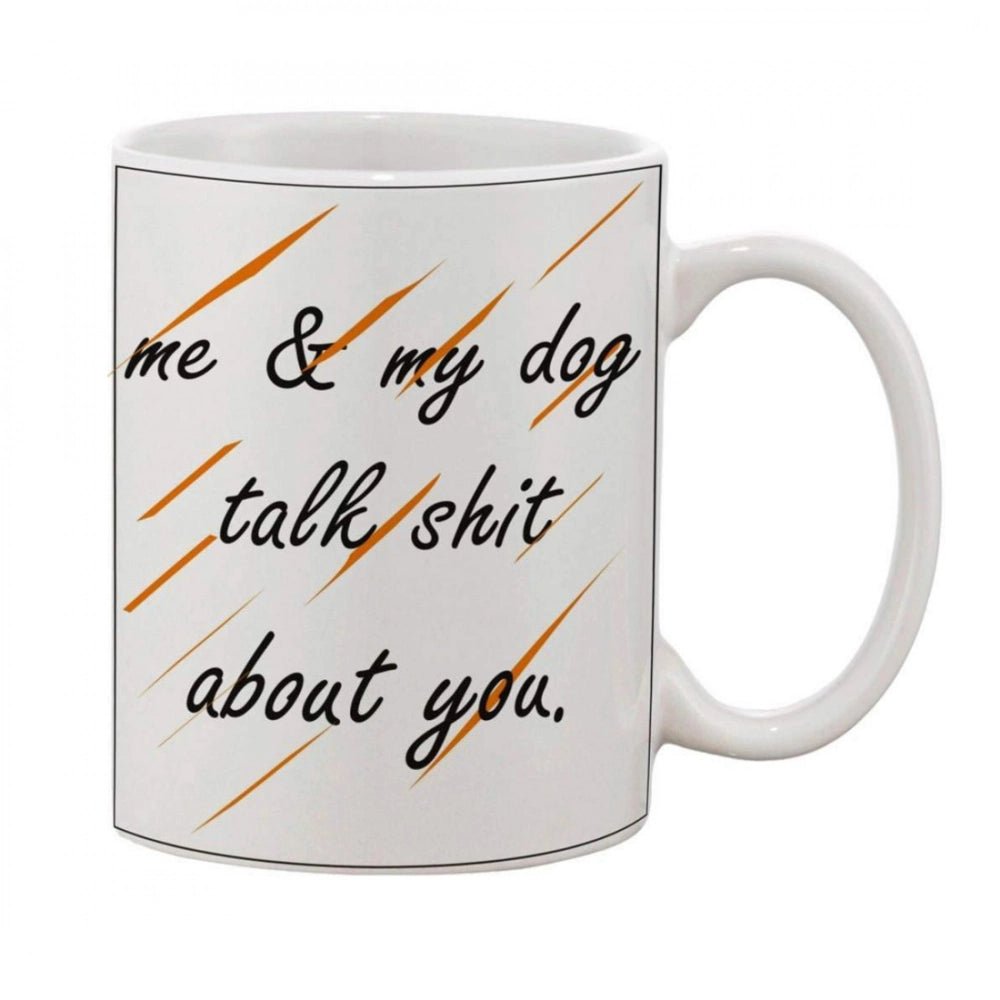 Generic Printed Ceramic Coffee Mug - 1 Pieces, White, 11oz - Aura Living Gear