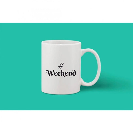 Generic Printed Ceramic Coffee Mug - 1 Pieces, White, 11oz - Aura Living Gear