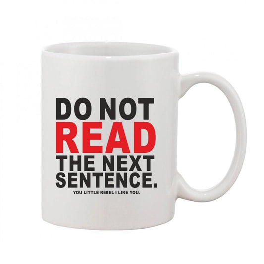 Generic Printed Ceramic Coffee Mug - 1 Pieces, White, 11oz - Aura Living Gear