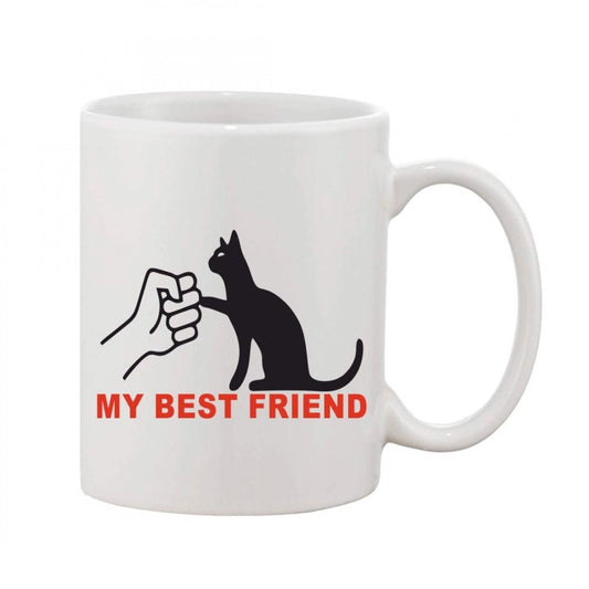 Generic Printed Ceramic Coffee Mug - 1 Pieces, White, 11oz - Aura Living Gear