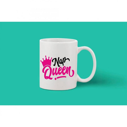 Generic Printed Ceramic Coffee Mug - 1 Pieces, White, 11oz - Aura Living Gear