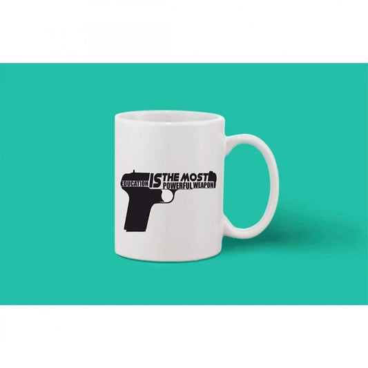 Generic Printed Ceramic Coffee Mug - 1 Pieces, White, 11oz - Aura Living Gear