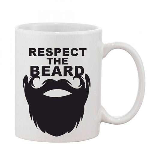 Generic Printed Ceramic Coffee Mug - 1 Pieces, White, 11oz - Aura Living Gear
