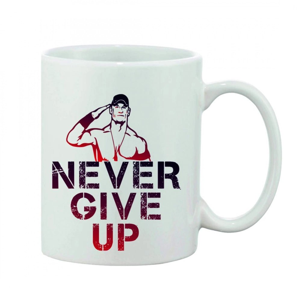 Generic Printed Ceramic Coffee Mug - 1 Pieces, White, 11oz - Aura Living Gear