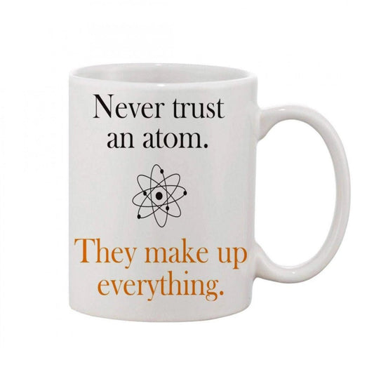 Generic Printed Ceramic Coffee Mug - 1 Pieces, White, 11oz - Aura Living Gear