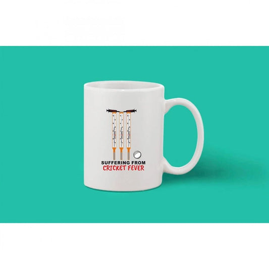 Generic Printed Ceramic Coffee Mug - 1 Pieces, White, 11oz - Aura Living Gear