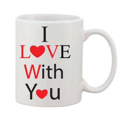 Generic Printed Ceramic Coffee Mug - 1 Pieces, White, 11oz - Aura Living Gear