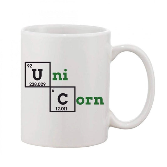 Generic Printed Ceramic Coffee Mug - 1 Pieces, White, 11oz - Aura Living Gear