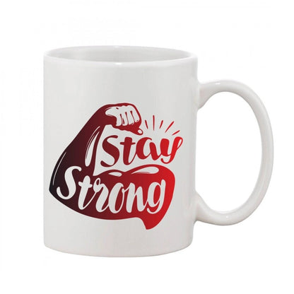 Generic Printed Ceramic Coffee Mug - 1 Pieces, White, 11oz - Aura Living Gear