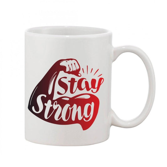 Generic Printed Ceramic Coffee Mug - 1 Pieces, White, 11oz - Aura Living Gear