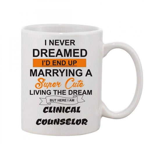 Generic Printed Ceramic Coffee Mug - 1 Pieces, White, 11oz - Aura Living Gear