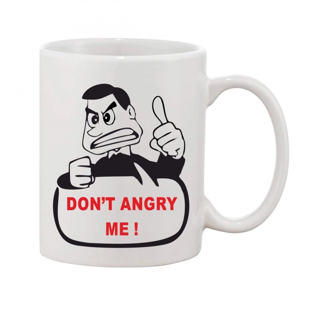 Generic Printed Ceramic Coffee Mug - 1 Pieces, White, 11oz - Aura Living Gear