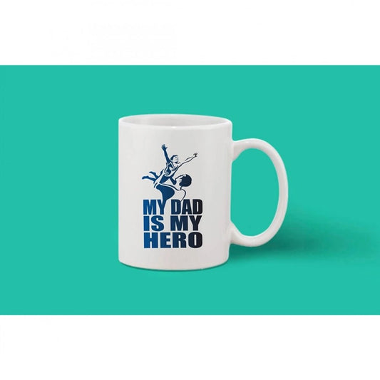 Generic Printed Ceramic Coffee Mug - 1 Pieces, White, 11oz - Aura Living Gear