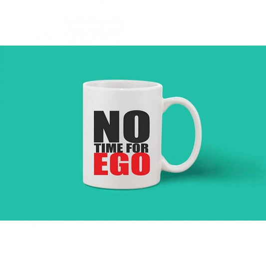 Generic Printed Ceramic Coffee Mug - 1 Pieces, White, 11oz - Aura Living Gear