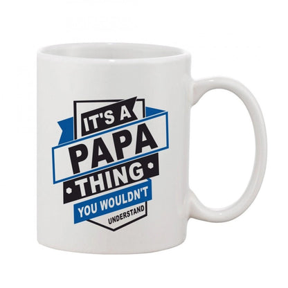 Generic Printed Ceramic Coffee Mug - 1 Pieces, White, 11oz - Aura Living Gear