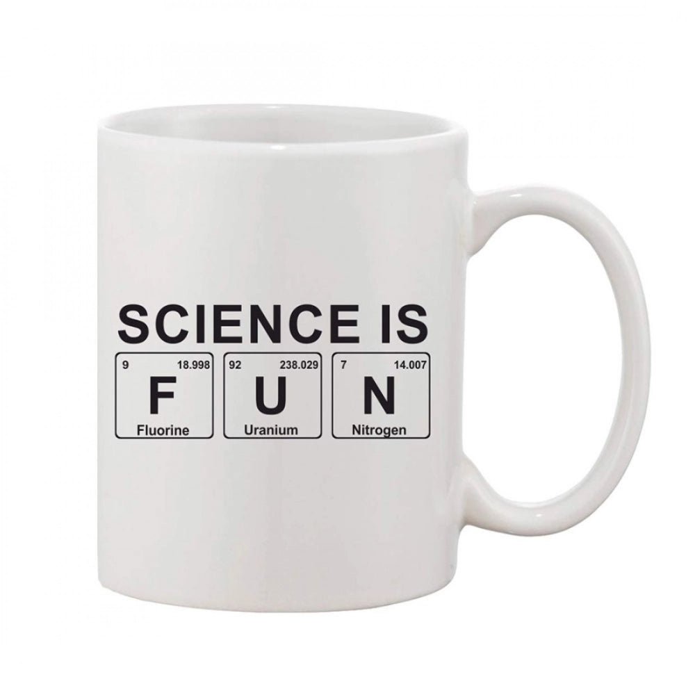 Generic Printed Ceramic Coffee Mug - 1 Pieces, White, 11oz - Aura Living Gear