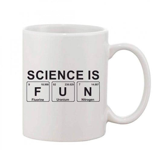 Generic Printed Ceramic Coffee Mug - 1 Pieces, White, 11oz - Aura Living Gear