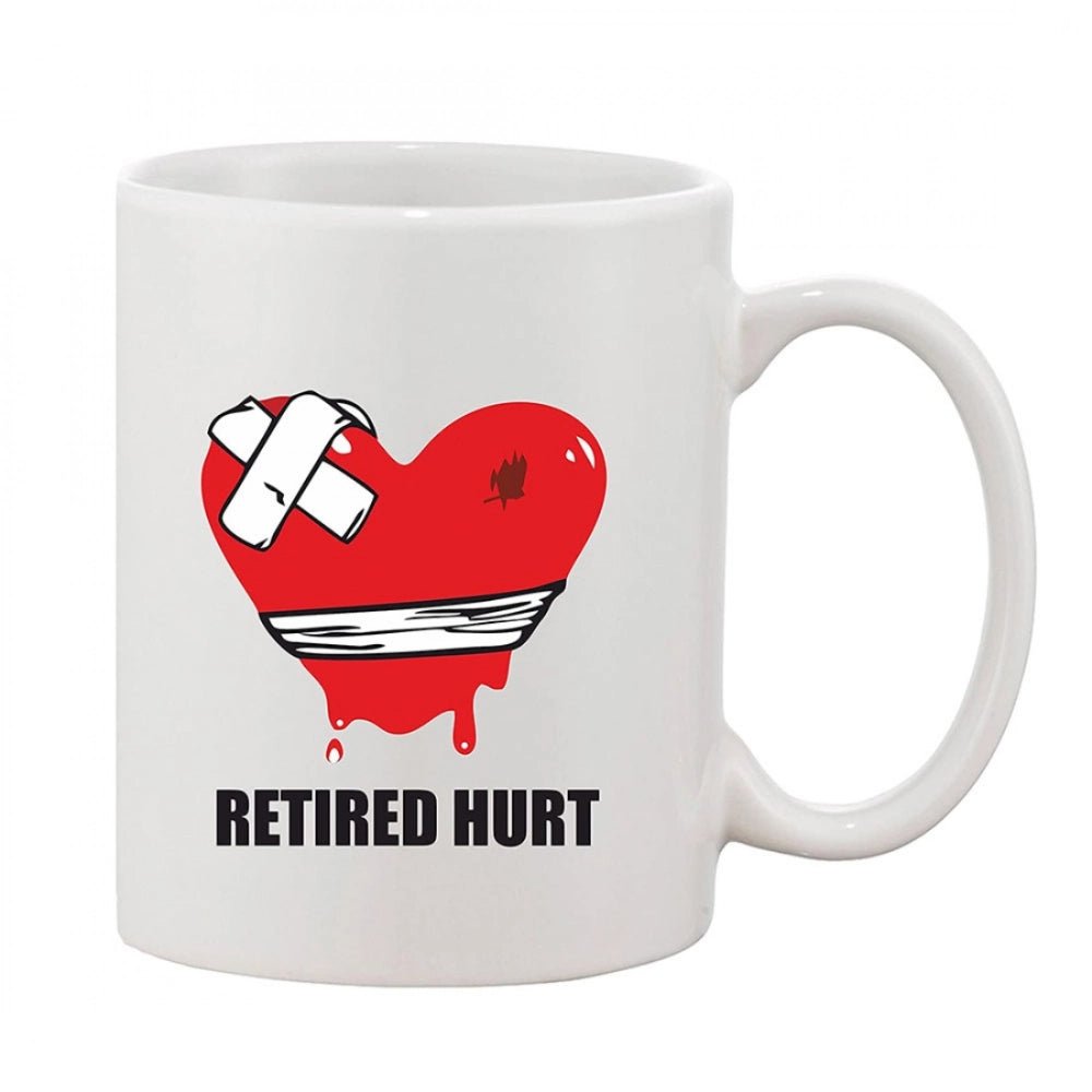 Generic Printed Ceramic Coffee Mug - 1 Pieces, White, 11oz - Aura Living Gear