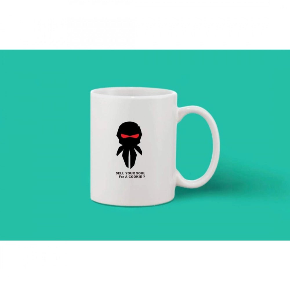 Generic Printed Ceramic Coffee Mug - 1 Pieces, White, 11oz - Aura Living Gear