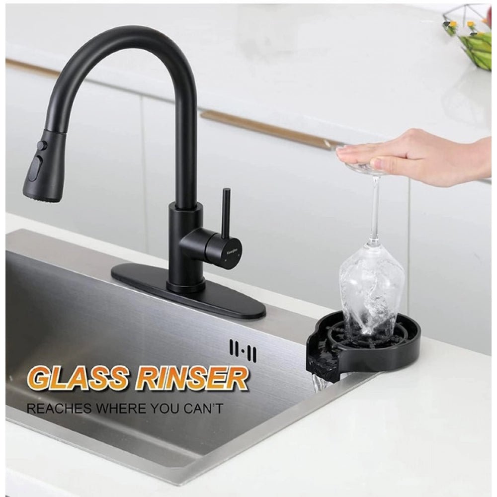 Generic Steel, Plastic Automatic Cup Rinser, Bottle Cleaner, Glass Rinser for Kitchen Sinks - Aura Living Gear