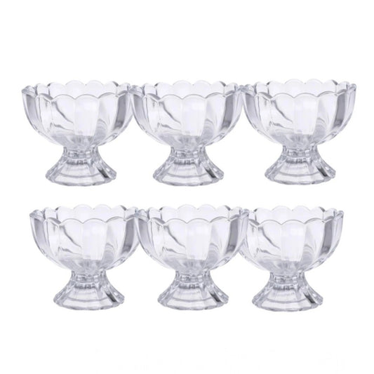 Generic Unbreakable Plastic Dessert And Ice Cream Bowls – Set of 6 for Serving Salad, Fruits And More (Color: Assorted ) - Aura Living Gear
