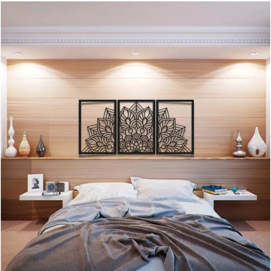 Generic Zen Mandala Wooden Wall Decor - Aura Living Gear